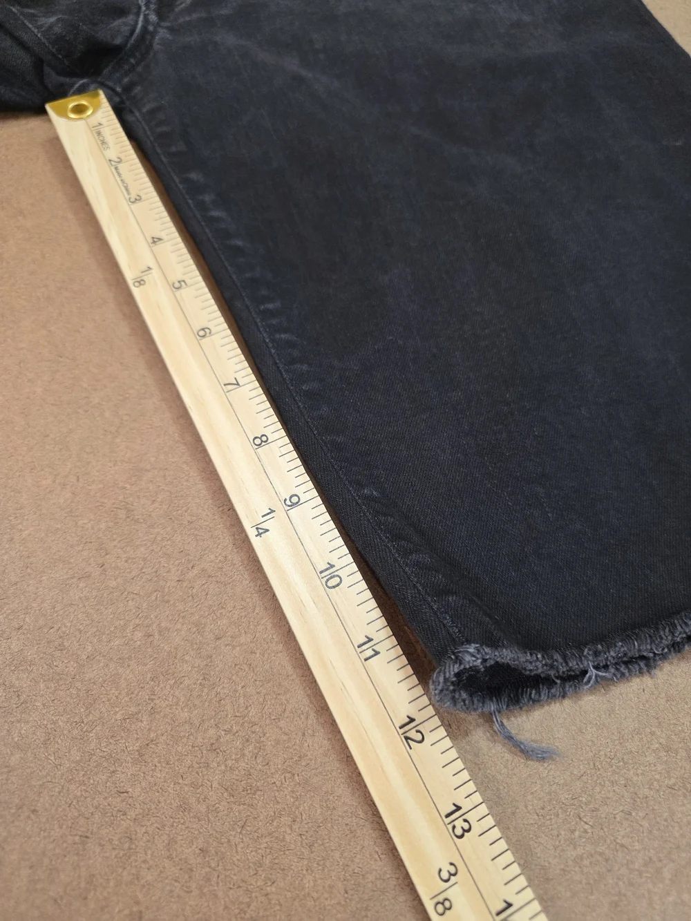 True Religion Black‎ Men's Denim Jean Shorts 36